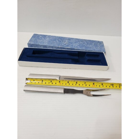 Vintage Du pont Boxed Knife and fork | Stainless Steel Serrated Knife an… - Picture 7 of 7